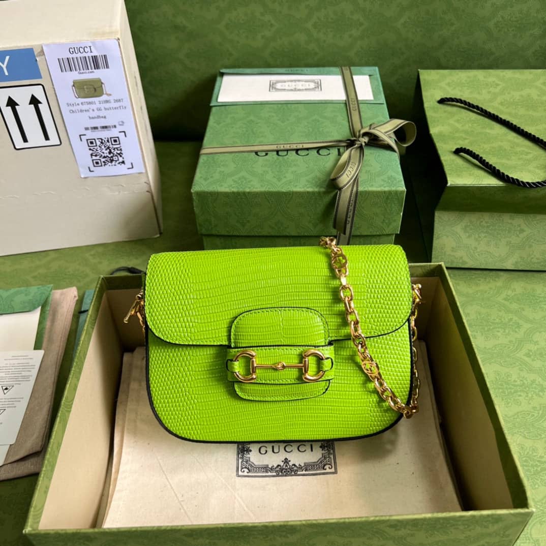 Gucci Horsebit 1955 Lizard Mini 675801 Replica Shoulder Bag
