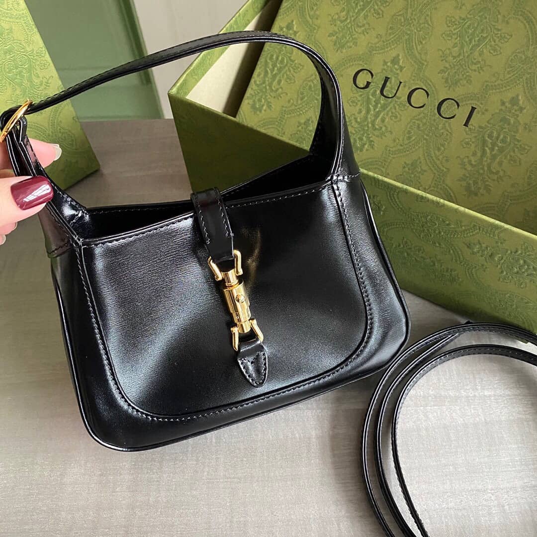 Gucci Jackie 1961 Mini Shoulder Bag Replica Black 637091