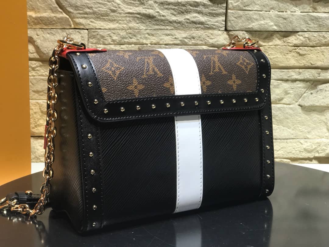 Louis Vuitton Twist MM Bag Black M50296 Replica