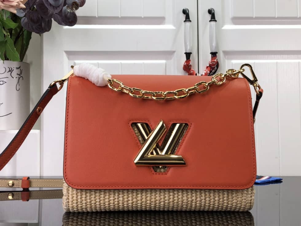 Louis Vuitton Twist MM Raffia Replica Bag M57648