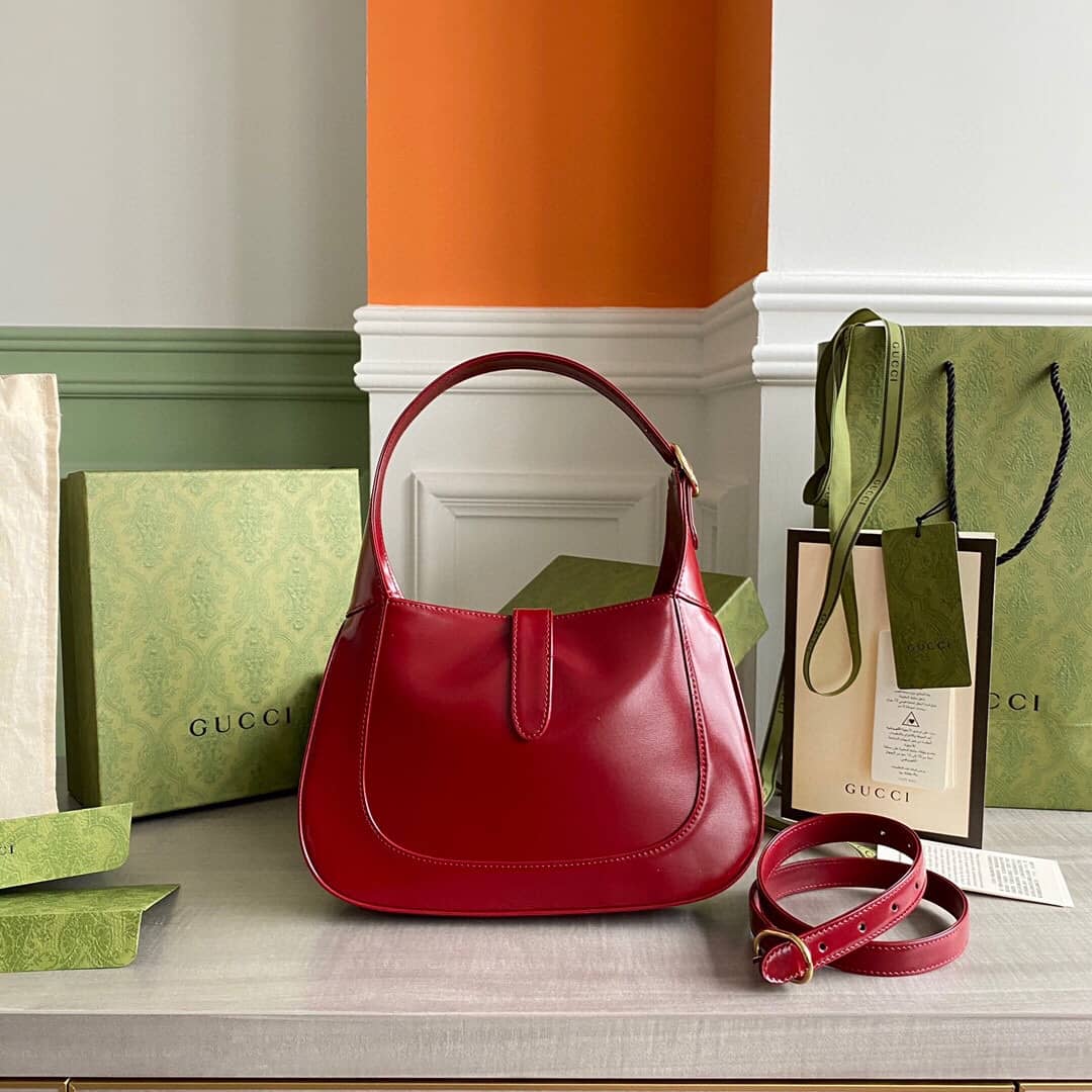 Gucci GG Jackie 1961 Small Hobo Shoulder Bag Replica Red 636709
