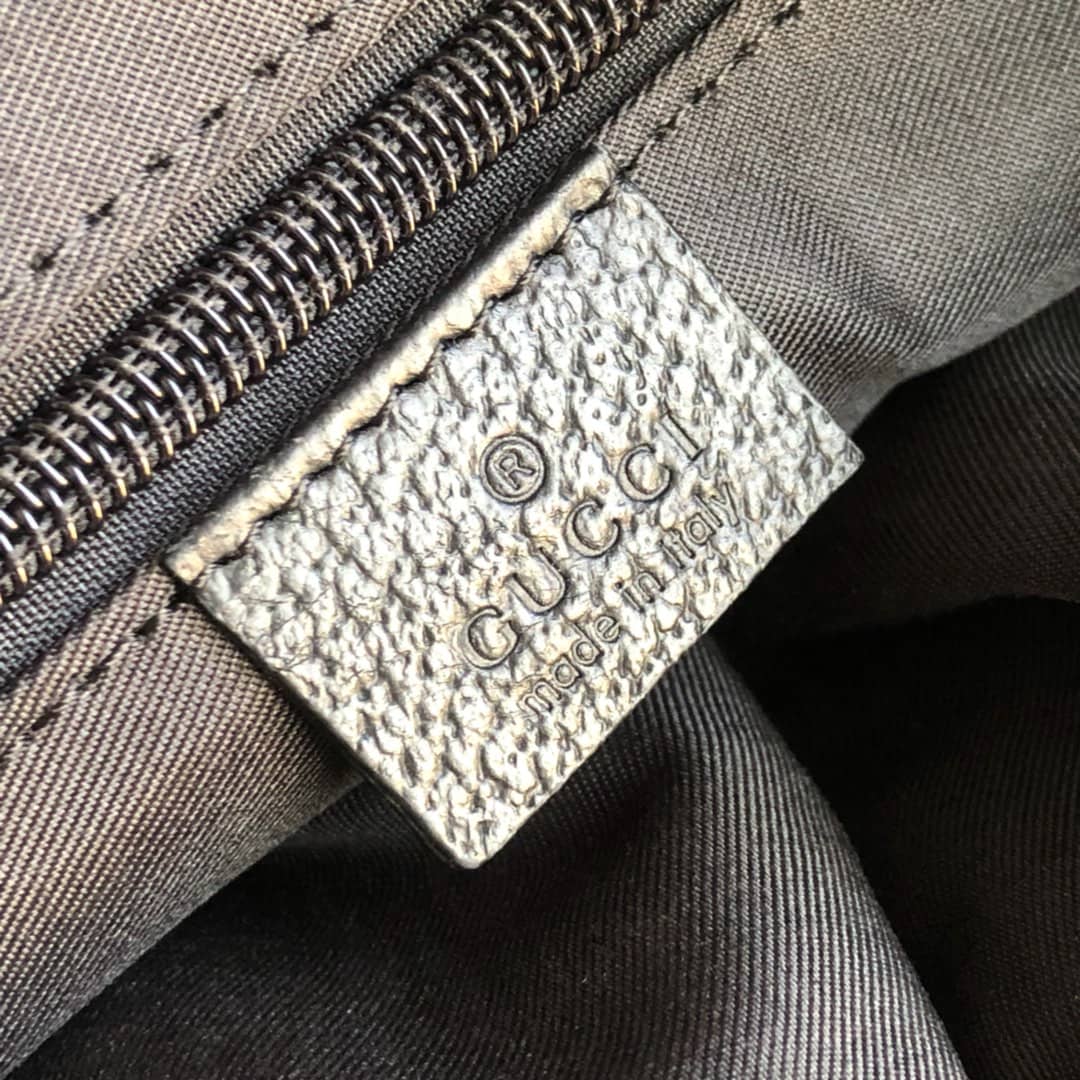 Gucci GG Canvas Shoulder Bag Replica Black 189749