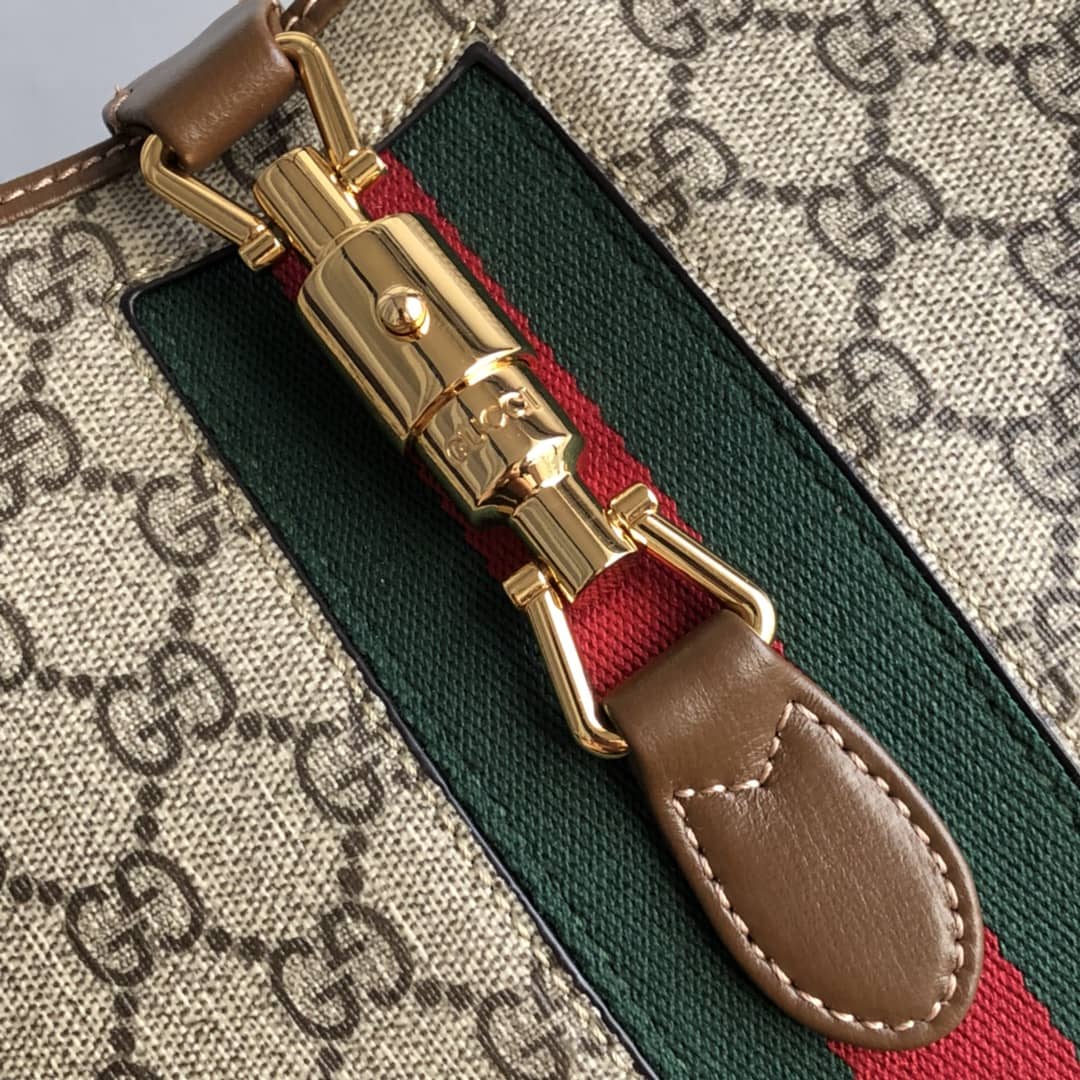 Gucci GG Jackie 1961 Mini Shoulder Bag Replica Brown 637092