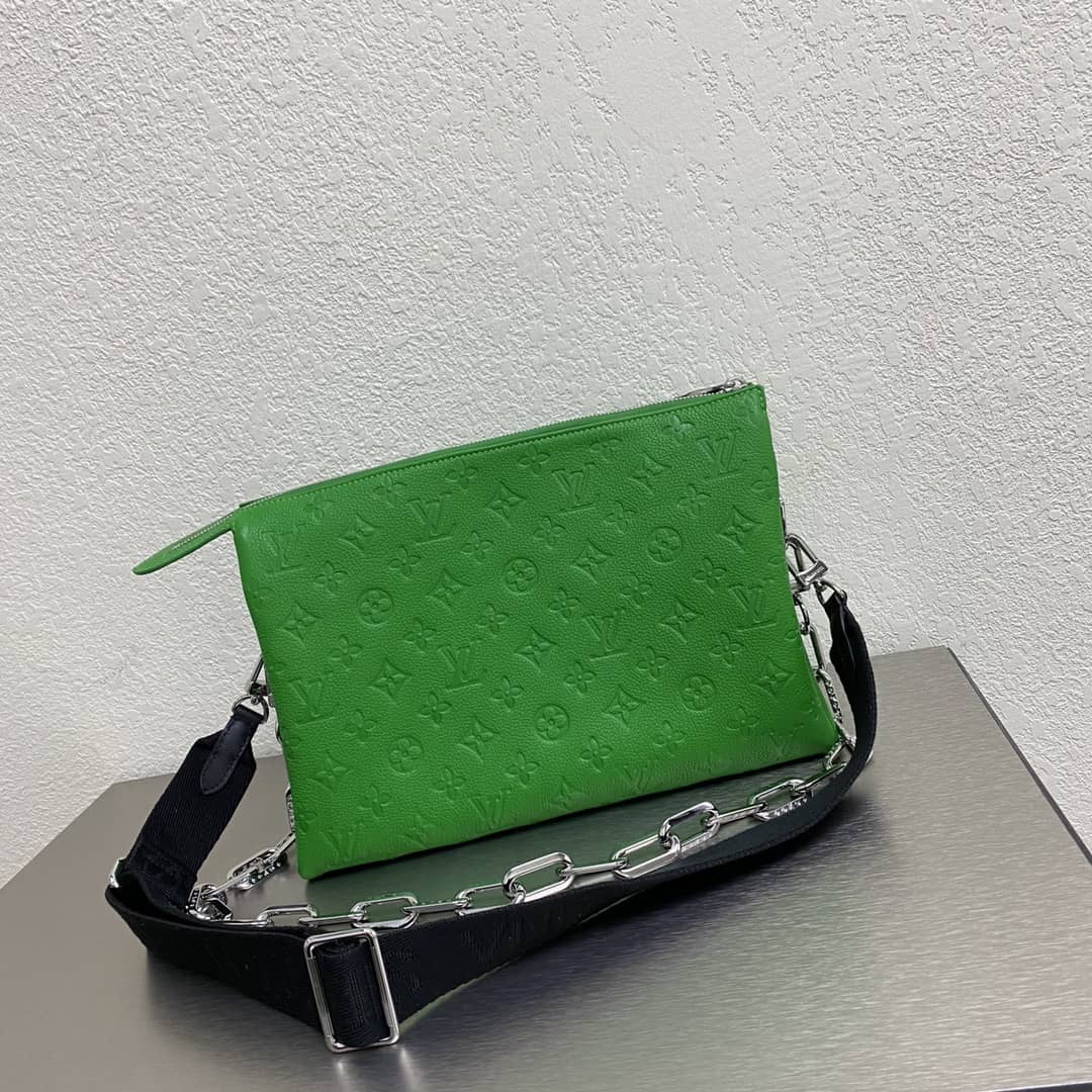 Cheap Louis Vuitton Chain Clutch Bag Green Online