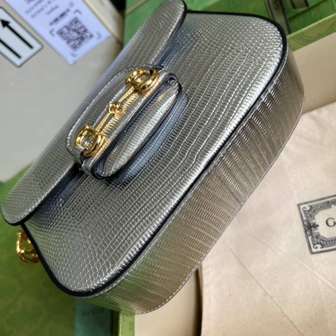 Gucci Horsebit 1955 Lizard Mini 675801 Replica Shoulder Bag