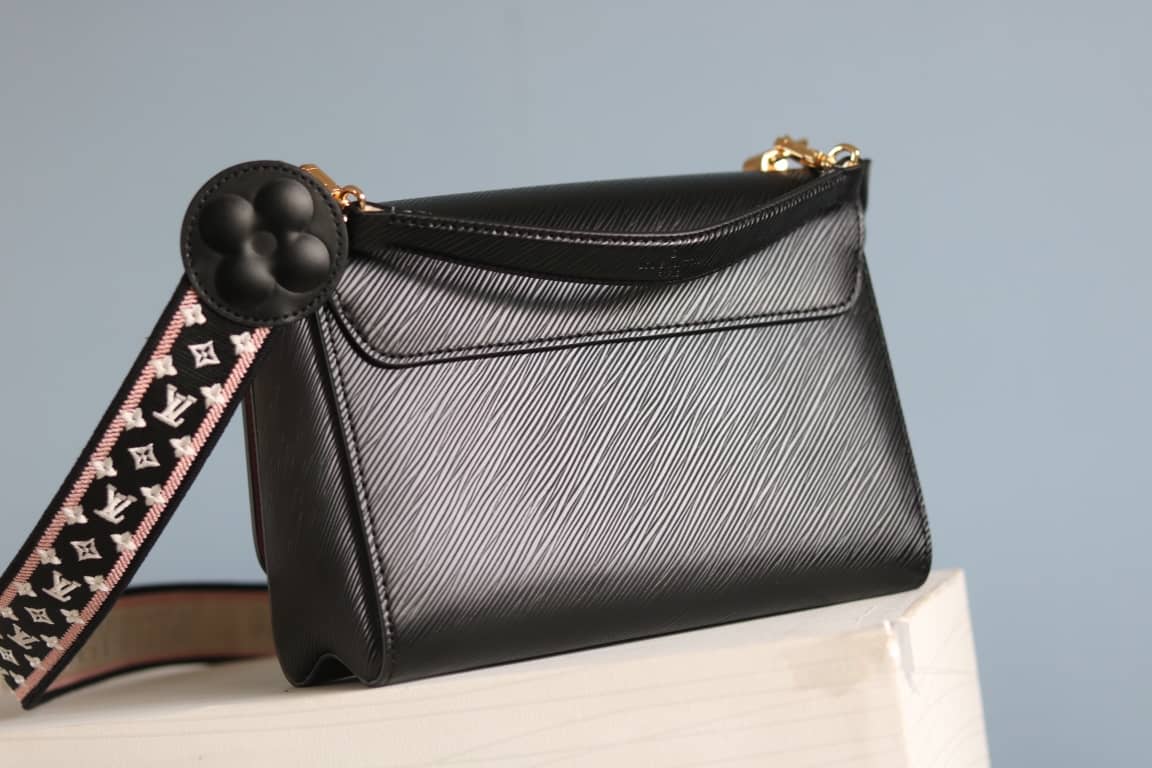 Louis Vuitton Textured Epi Leather Twist Series Bag Black
