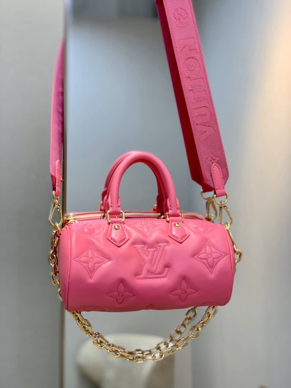 Louis Vuitton Papillon BB Dragon Fruit Pink M59826 Replica Shoulder Bag