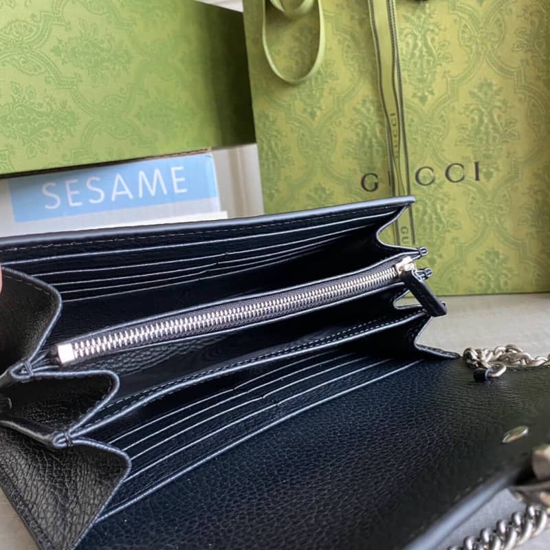 Gucci Dionysus Chain Wallet Shoulder Bag Replica Black 401231
