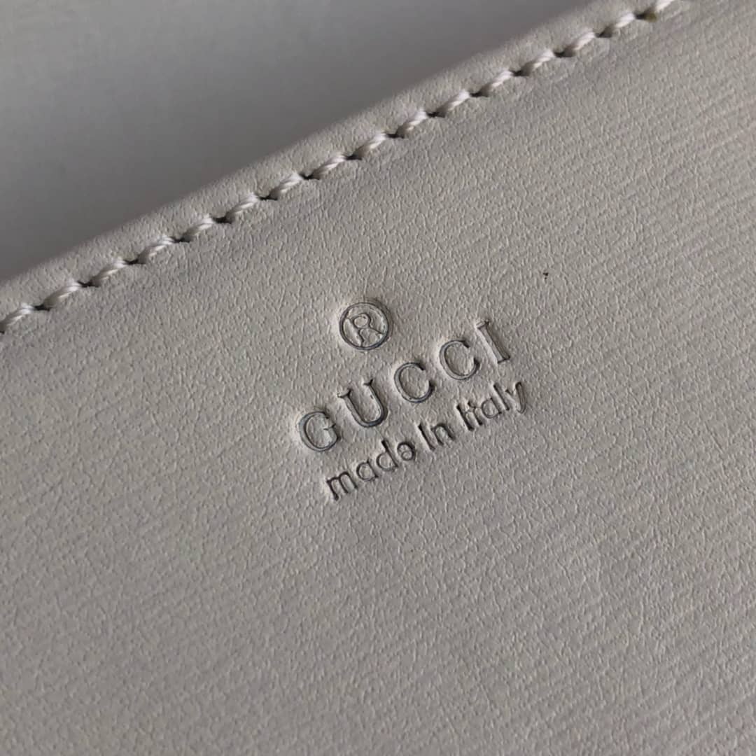 Gucci GG Supreme Horsebit 1955 Chain Wallet Replica White 621892