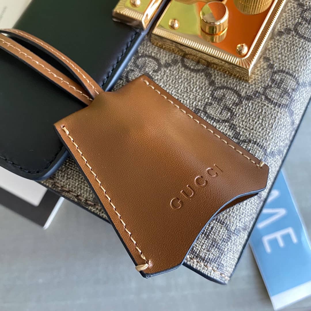 Best Replica Gucci Padlock Small GG Chain Shoulder Bag Replica Black 409487(ColaReps)