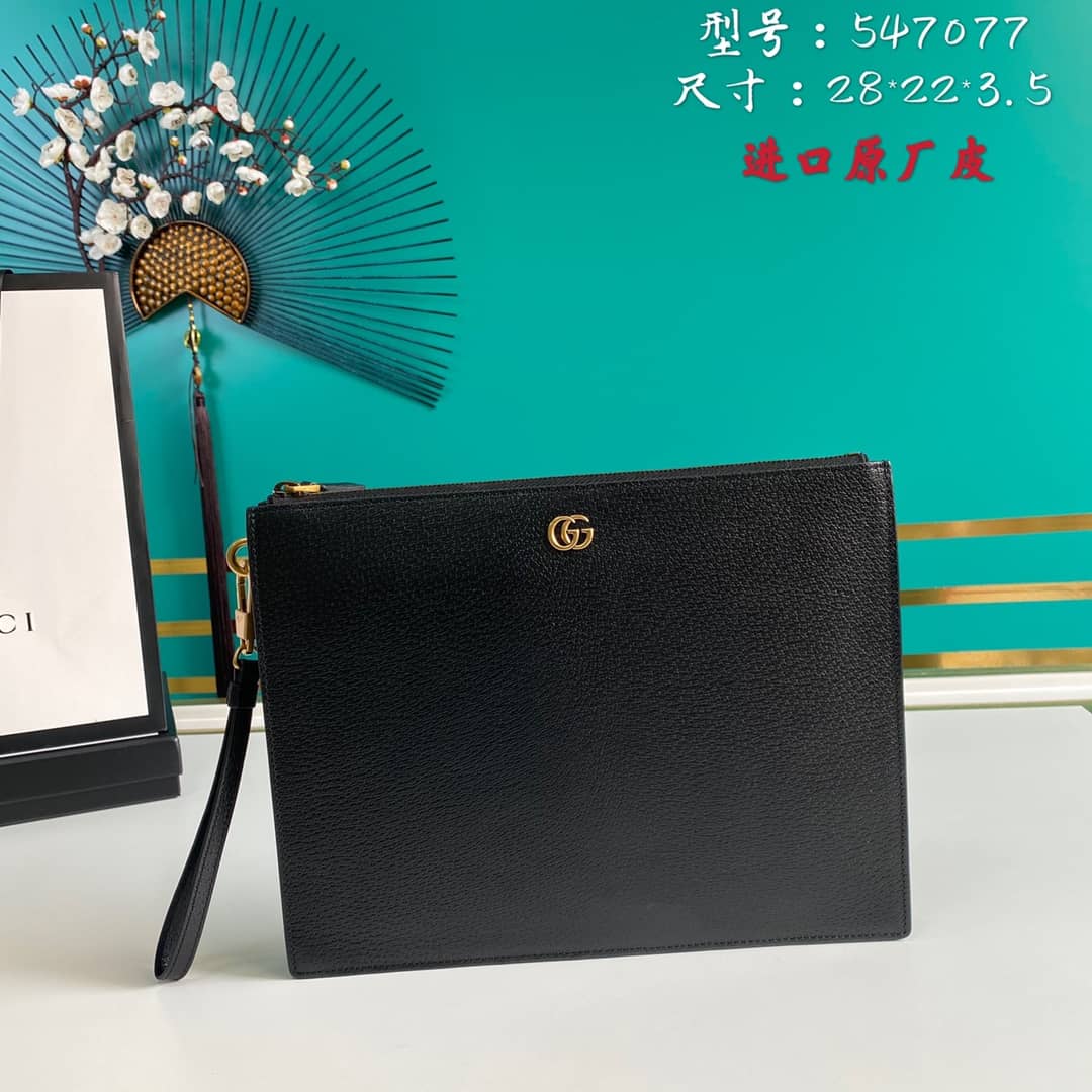 Gucci Marmont GG Leather Pouch Replica 547077