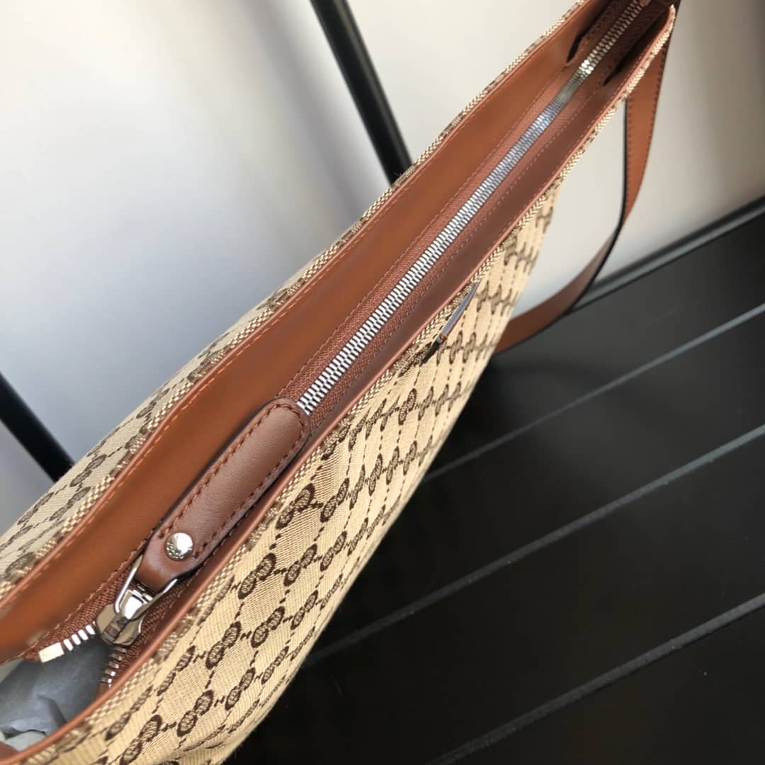 Gucci GG Canvas Shoulder Bag Replica Brown 308930