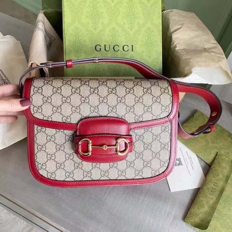 Gucci Horsebit 1955 Shoulder Bag Replica Red 602204