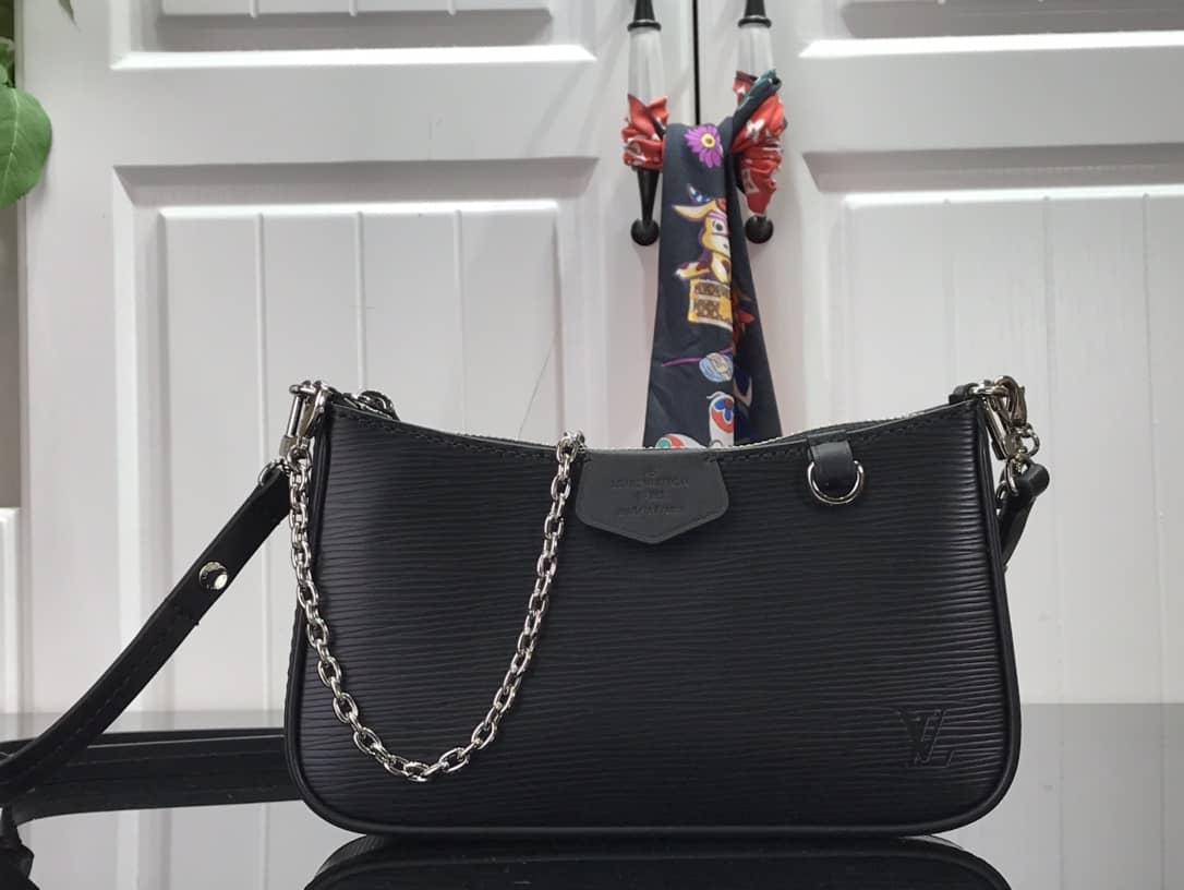 Louis Vuitton Epi Easy Pouch On Strap Replica Bag Black M80471