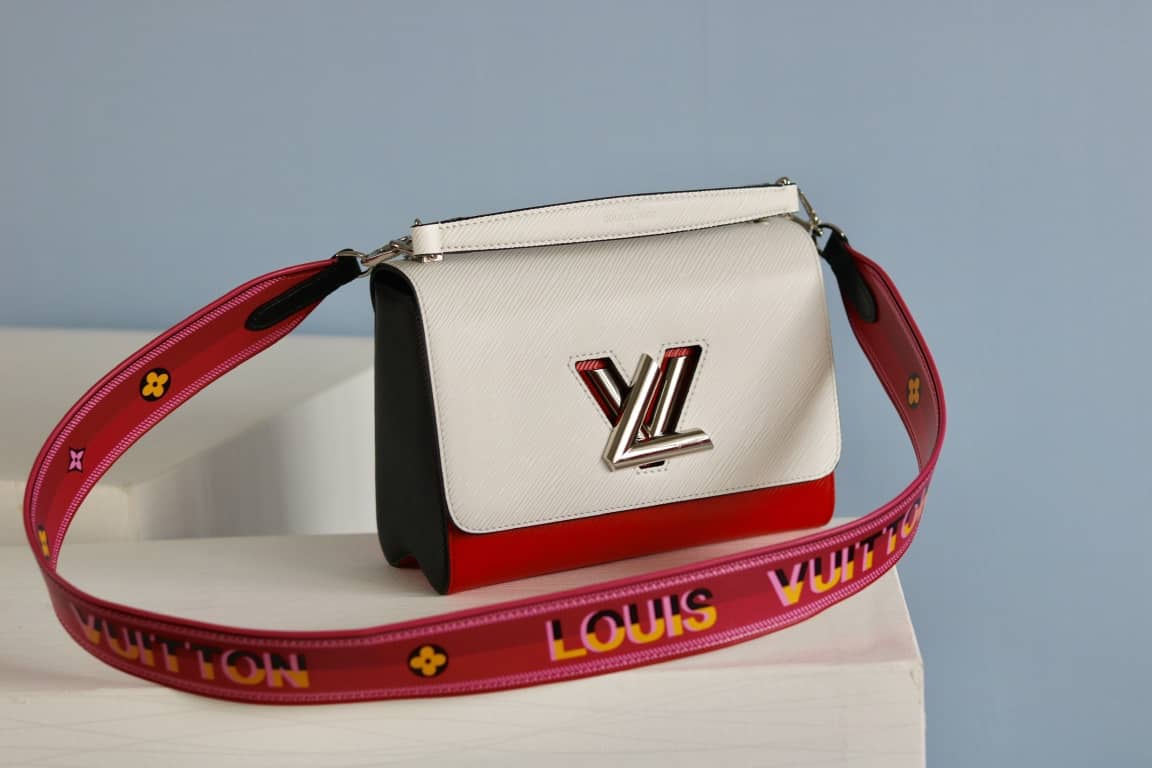 Louis Vuitton Textured Epi Leather Twist Series Bag White