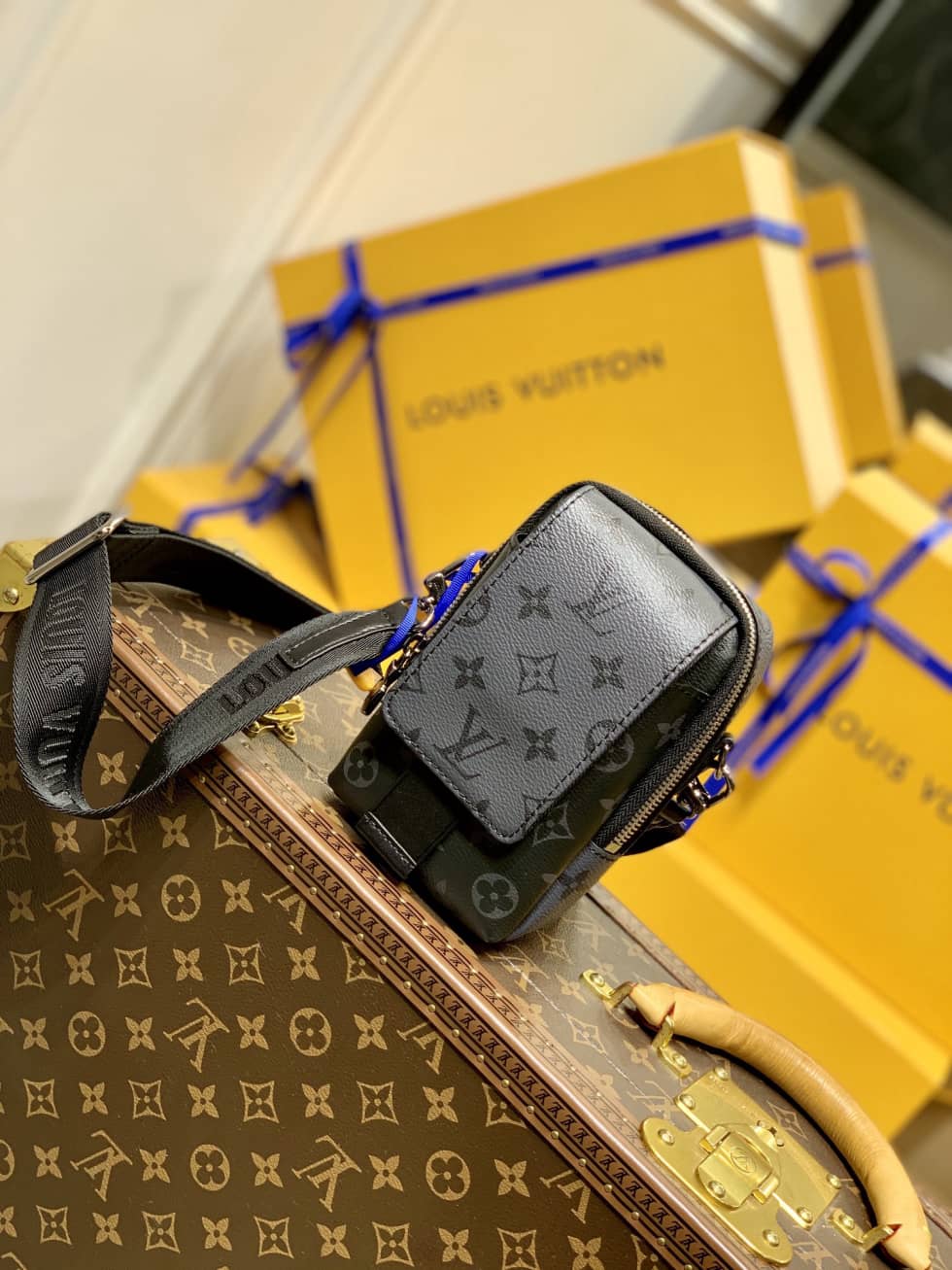 Louis Vuitton x Nigo Flap Double Pouch Gery M81005 Replica Phone Bag