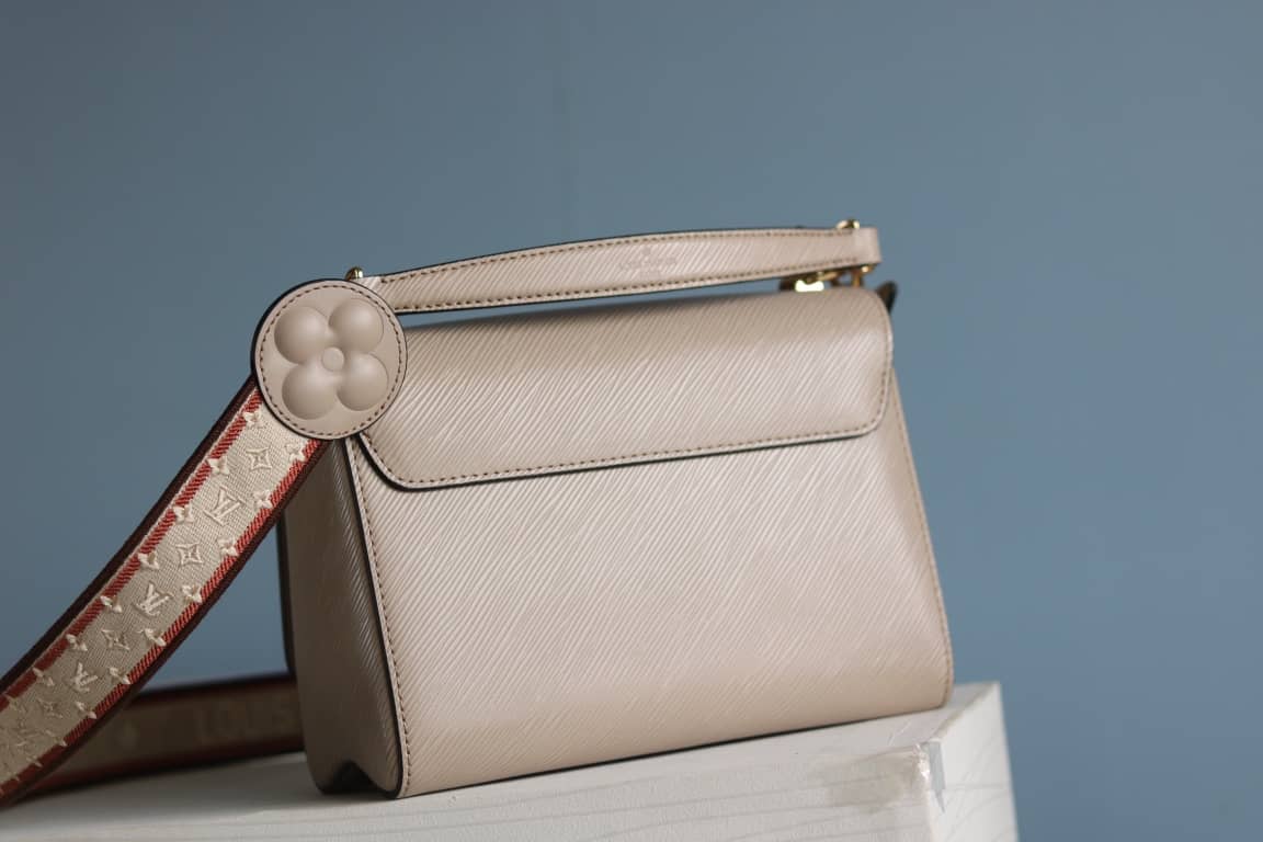 Louis Vuitton Textured Epi Leather Twist Series Bag Gray