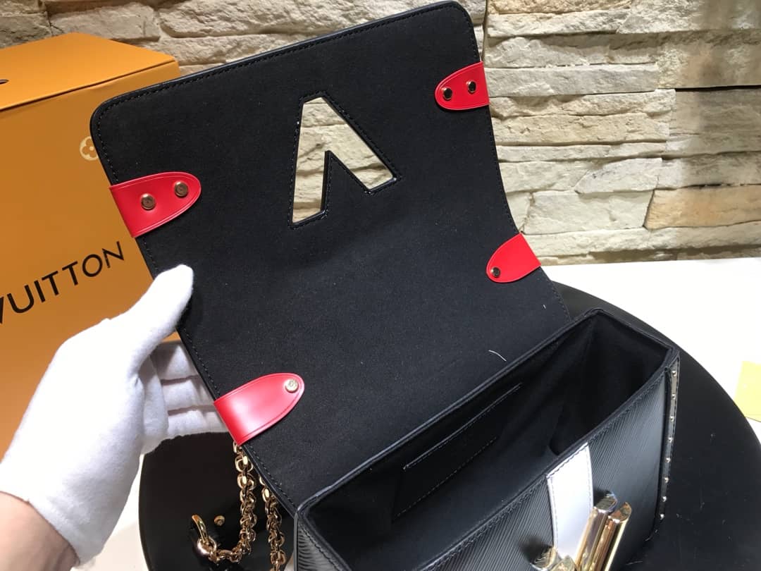 Louis Vuitton Twist MM Bag Black M50296 Replica