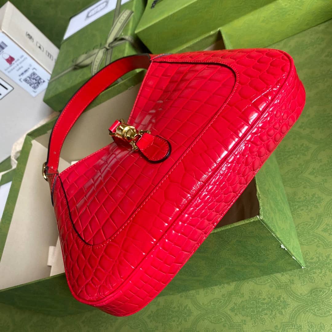 Gucci GG Jackie 1961 Small Hobo Shoulder Bag Replica Red 636709