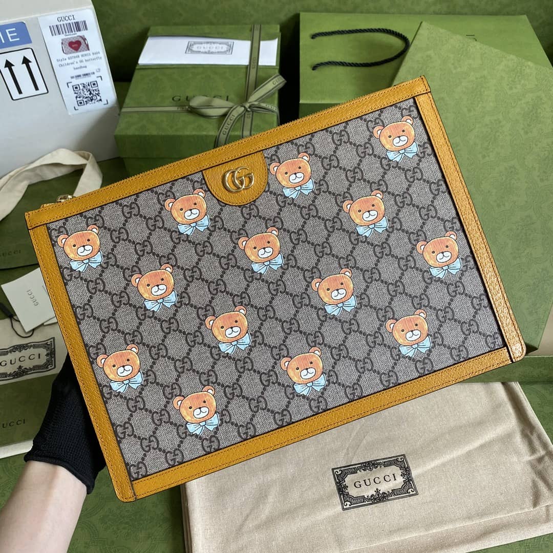 Gucci Kai X Gucci Teddy Bear Print Backpack Replica 660529