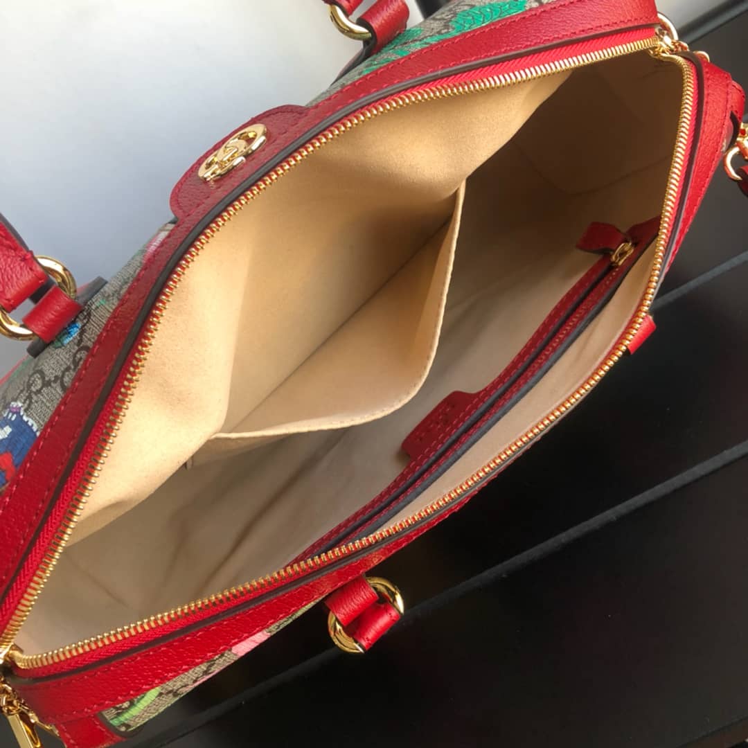 Gucci Ophidia GG Flora Medium 2way Replica Boston Bag 524532