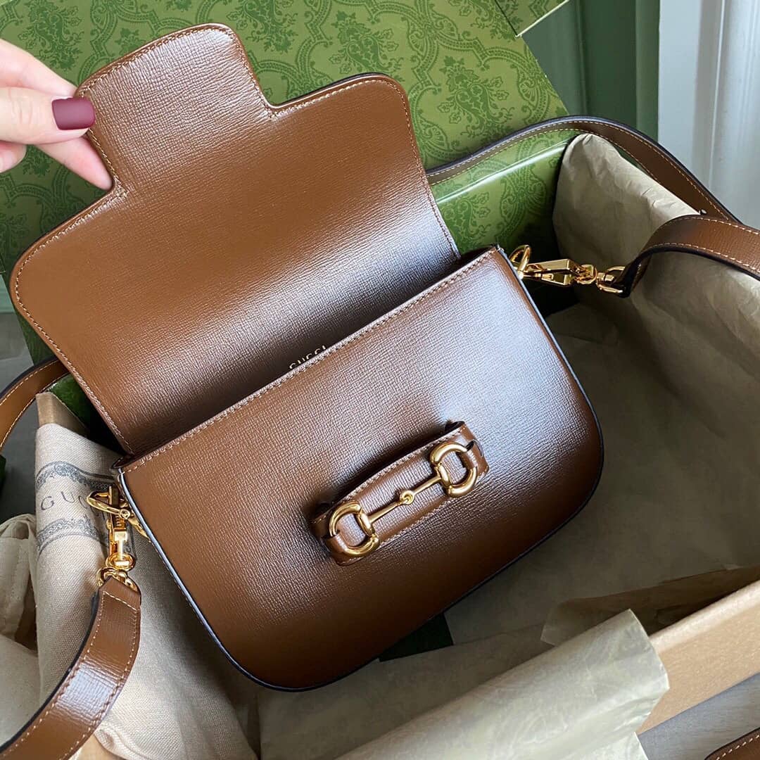 Gucci Horsebit 1955 Mini Bag Replica Brown 658574