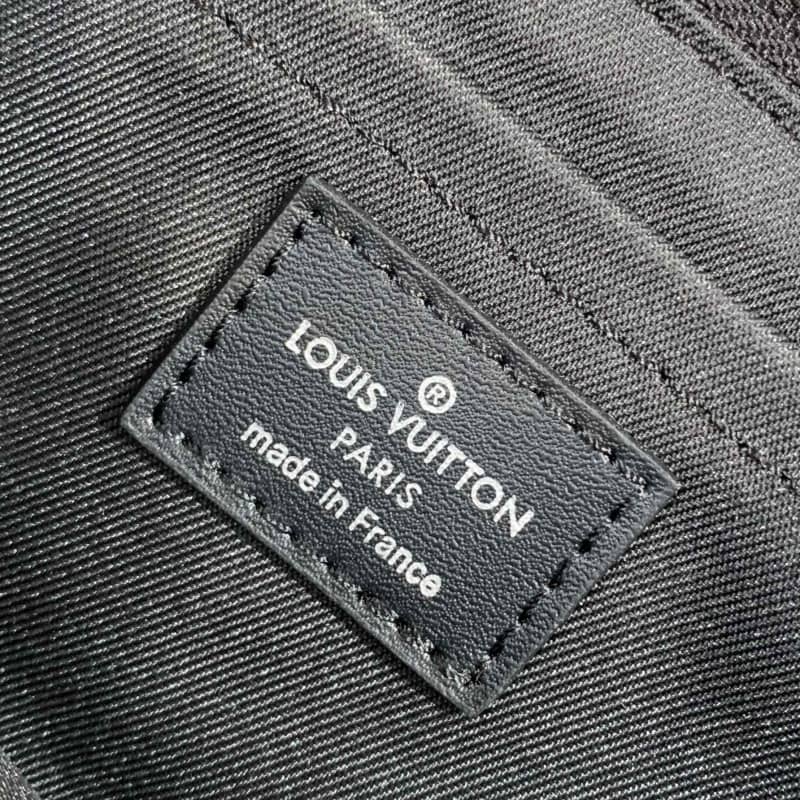 Louis Vuitton Damier Infini 3D Cowhide Leather Standing Pouch Replica Blue N60449