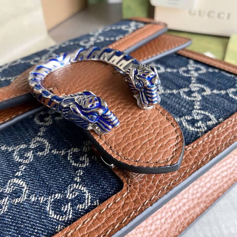Gucci GG Supreme Dionysus 2way Mini Chain Shoulder Bag Replica Blue 421970