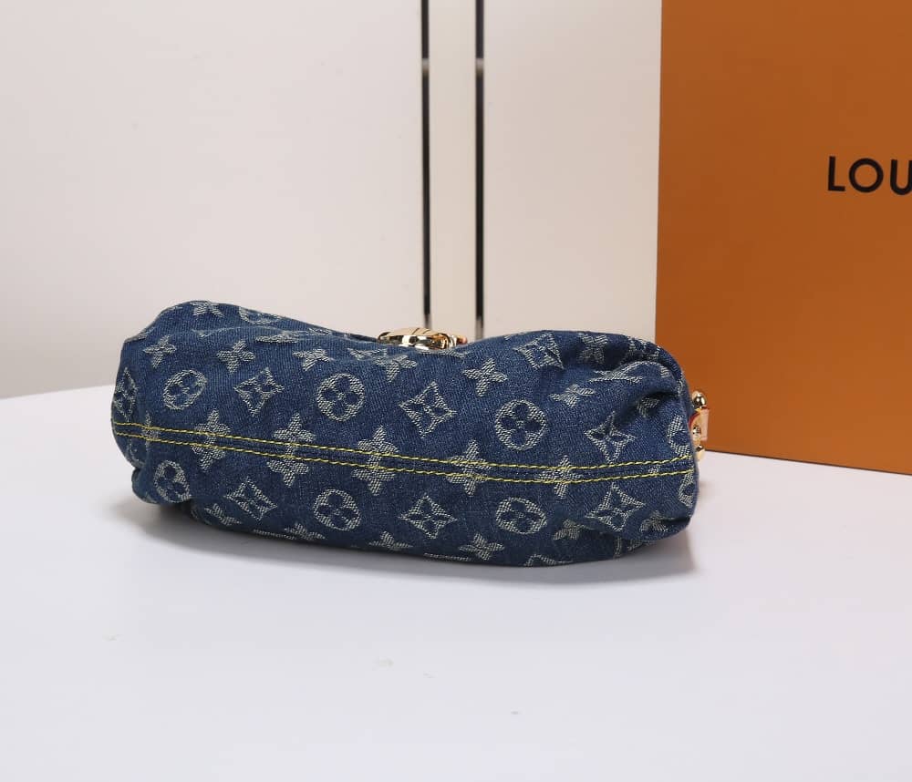 Louis Vuitton Denim Baggy Canvas Single Handle Replica Shoulder Bag M44470