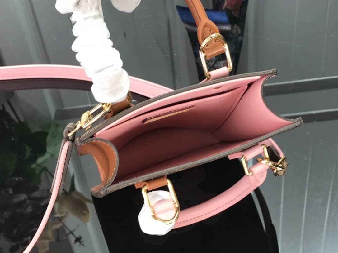 Louis Vuitton Monogram Petit Sac Plat 2Way Replica Shoulder Bag Brown M69442