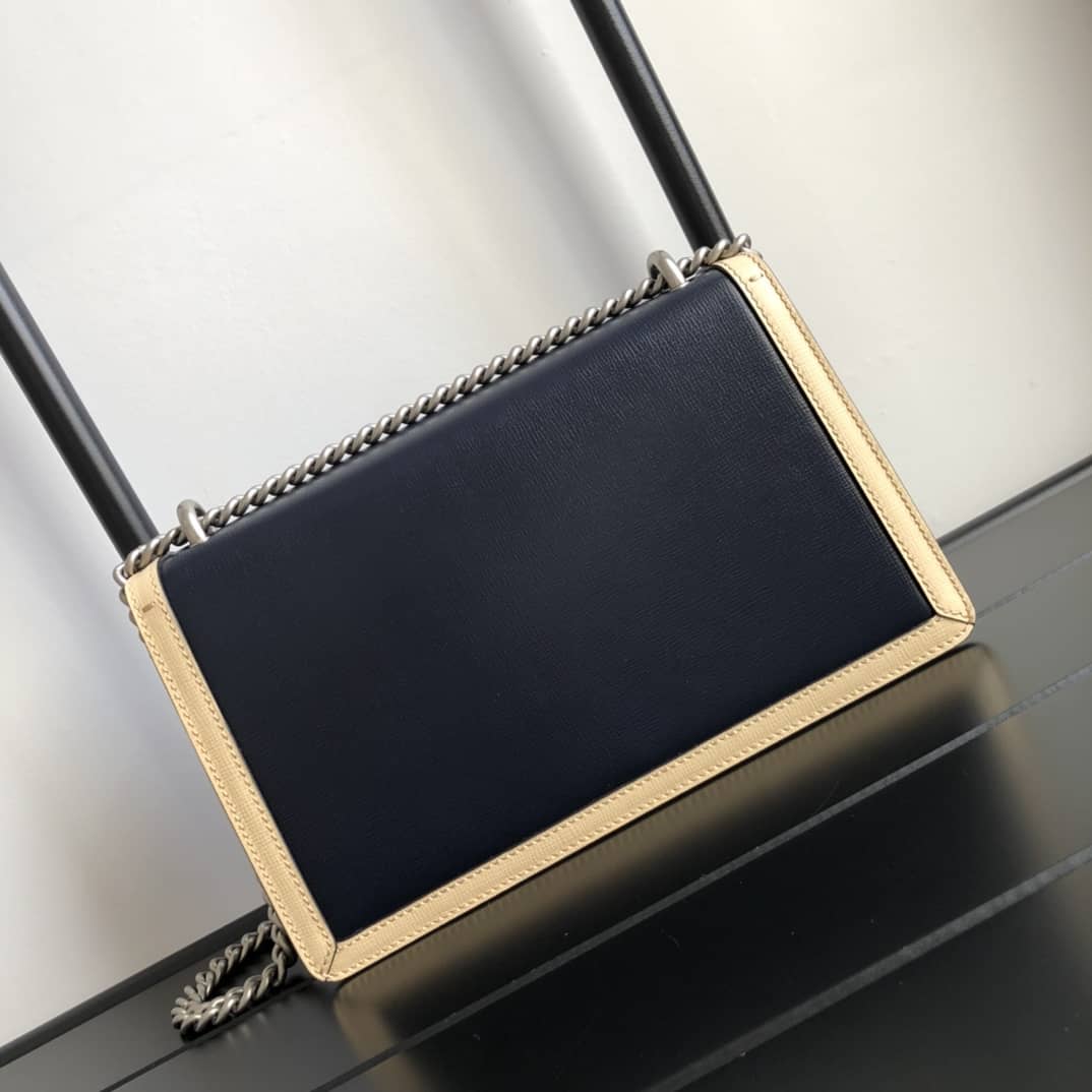Gucci Dionysus Dupe GG Supreme Dionysus Chain Shoulder Bag Replica Blue Red 400249