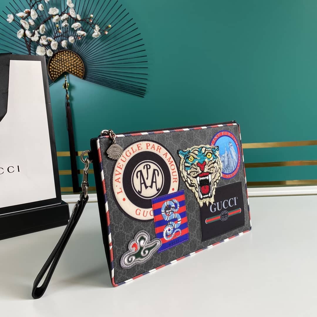 Gucci Purse Dupes Mens Night Courrier GG Supreme Pouch496346