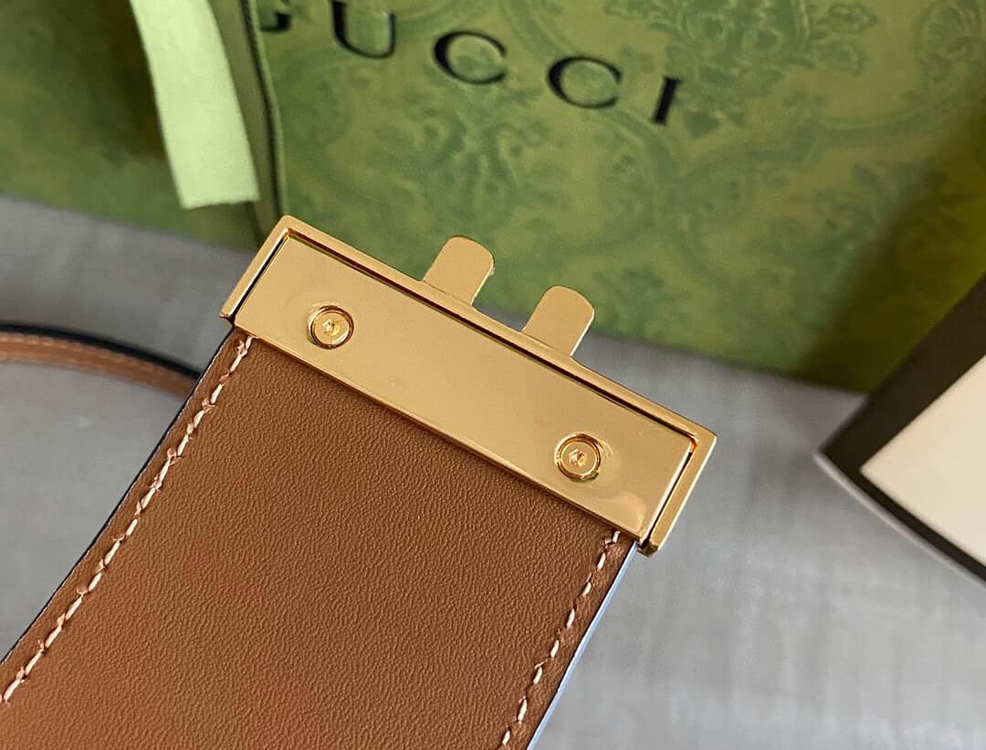 Gucci Padlock Medium GG Supreme Shoulder Bag Replica Gray Brown 479197