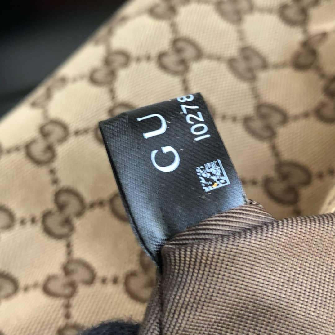 Gucci GG Canvas Shoulder Bag Replica Brown 189749