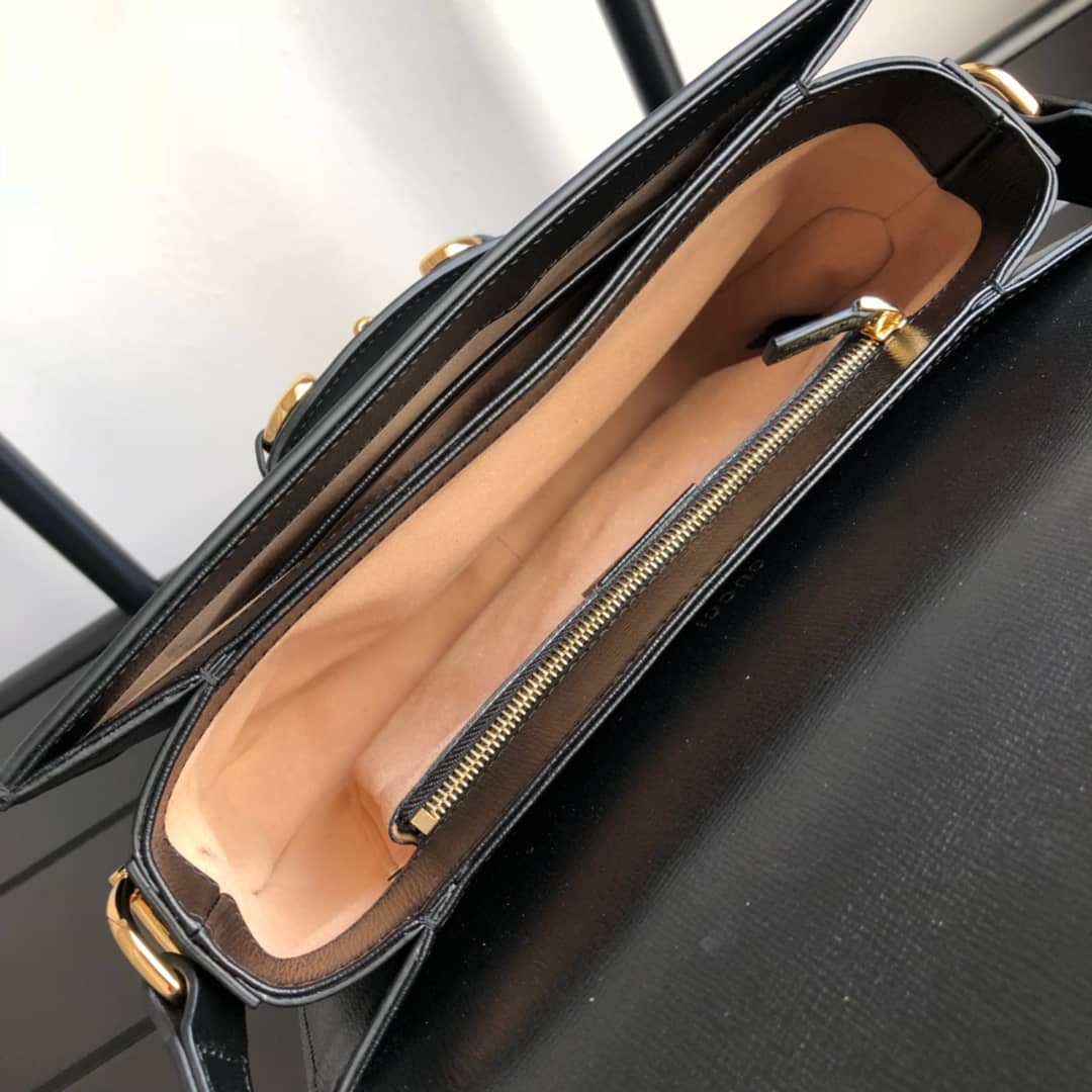 Gucci Horsebit 1955 Shoulder Bag Replica Black 602204