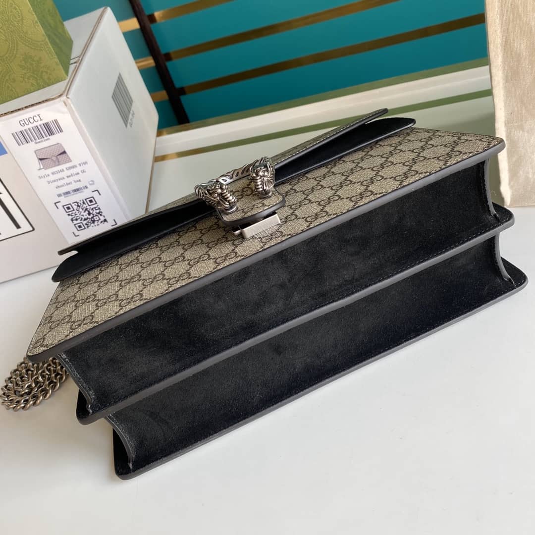 Gucci Dionysus Supreme Monogram Chain Medium Shoulder Bag Replica 403348
