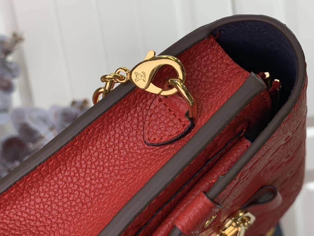 Louis Vuitton Vavin Chain Empreinte Leather Replica Bag Red M63398