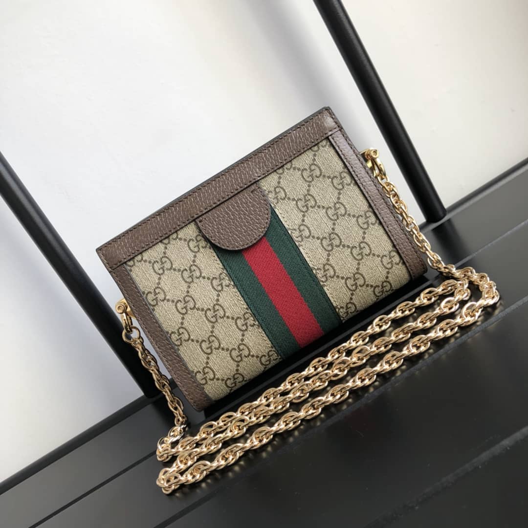 Gucci Ophidia Mini GG Supreme Canvas Shoulder Bag Replica 602676