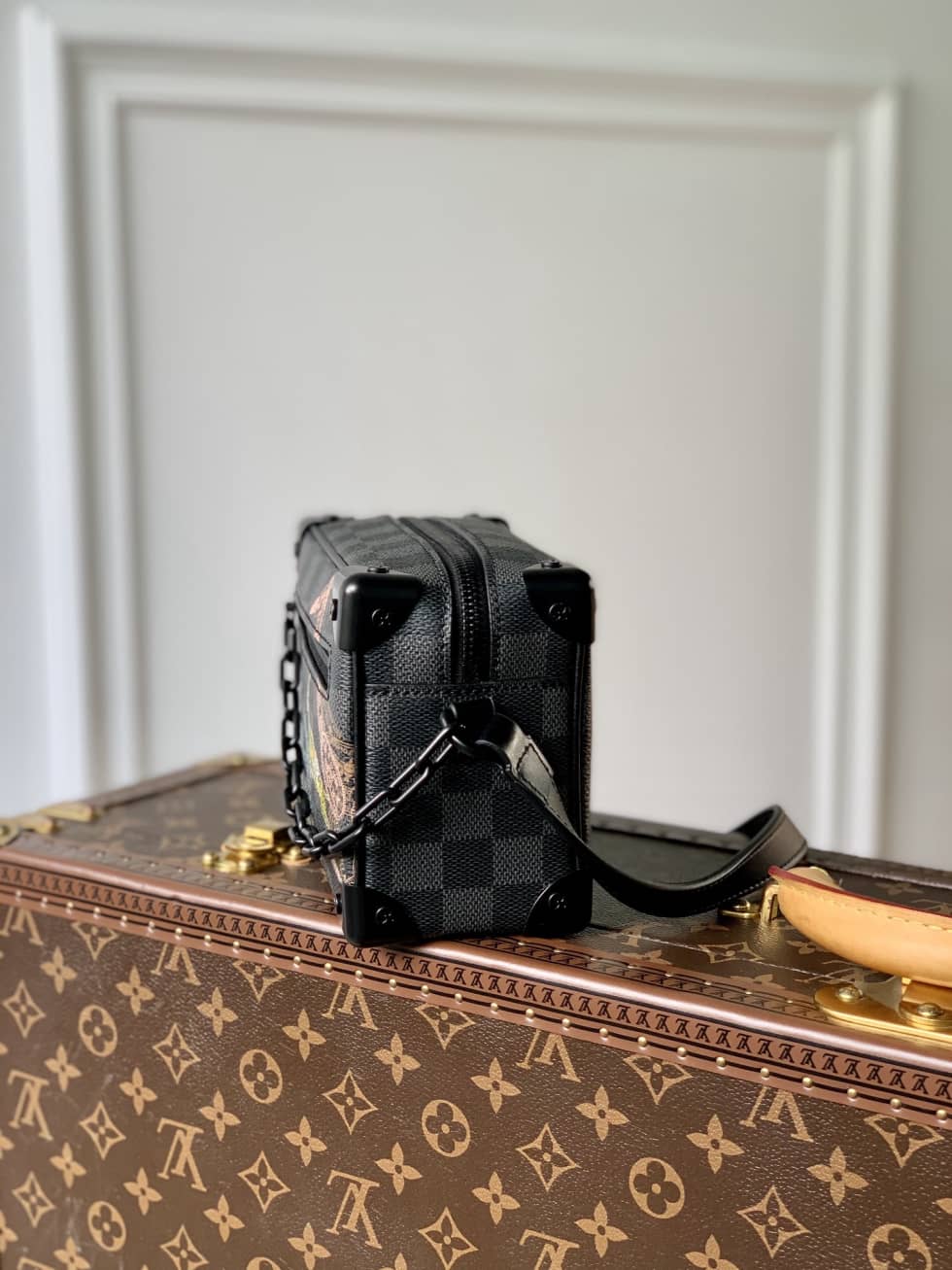 Louis Vuitton Mini Soft Trunk Black N45278 Replica Shoulder Bag