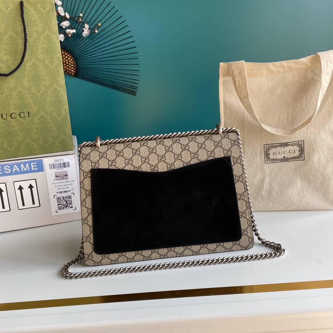 Gucci Dionysus Supreme Monogram Chain Medium Shoulder Bag Replica 403348