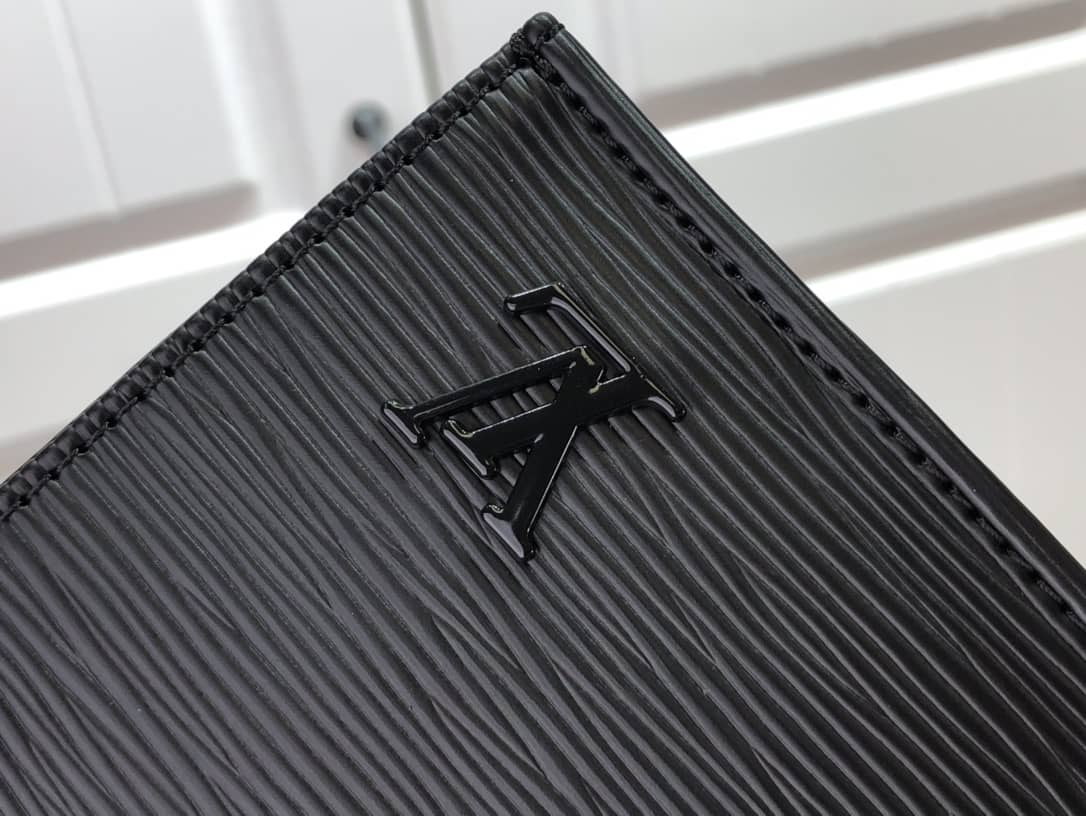 Louis Vuitton Petit Sac Plat Flat Shoulder Bag Replica Black M80169