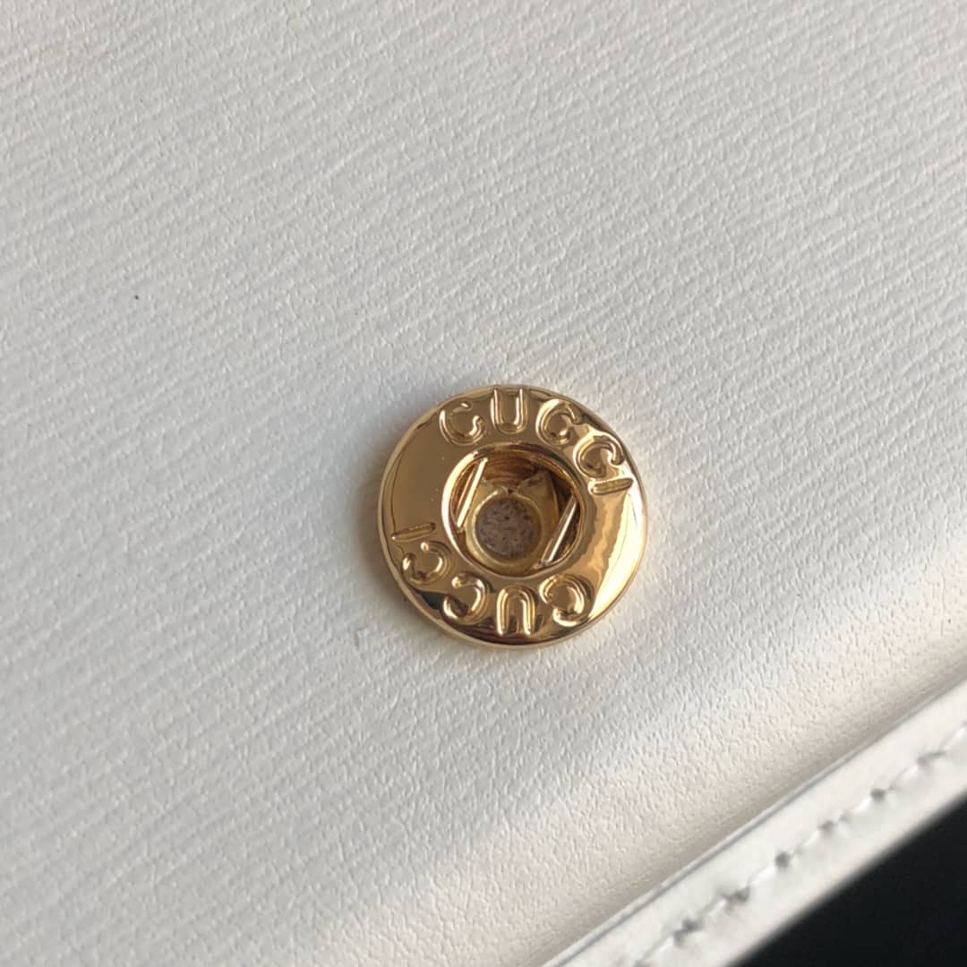 Gucci GG Supreme Horsebit 1955 Chain Wallet Replica White 621892