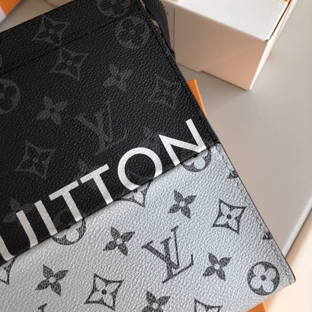 Louis Vuitton Voyage MM Monogram Replica Pochette Black Gray M63039