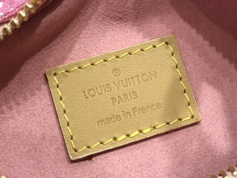 Louis Vuitton Denim Loop Bag Pink M81166 Replica Hobo