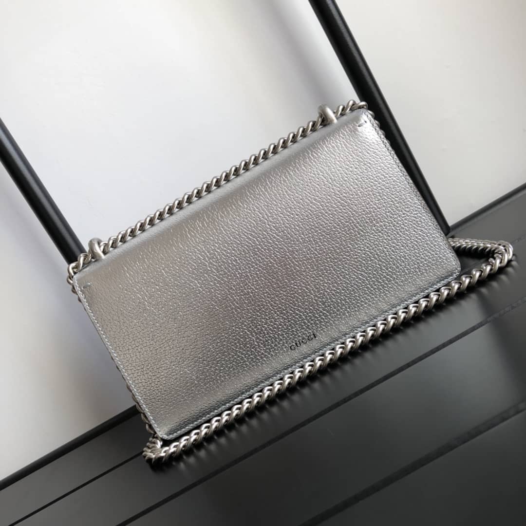 Gucci GG Dionysus Small Shoulder Bag Replica Silver 499623
