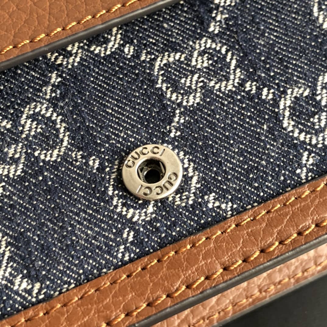 Gucci Dionysus GG Supreme Super Mini Bag Replica Blue 476432