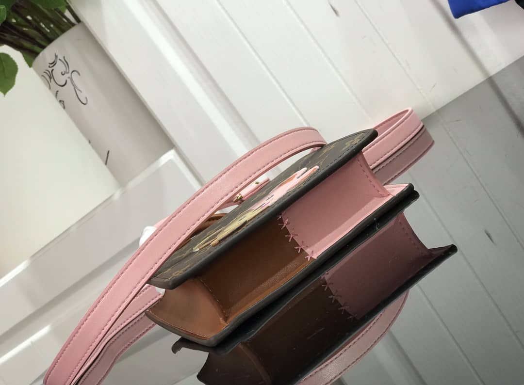 Louis Vuitton Monogram Petit Sac Plat 2Way Replica Shoulder Bag Brown M69442