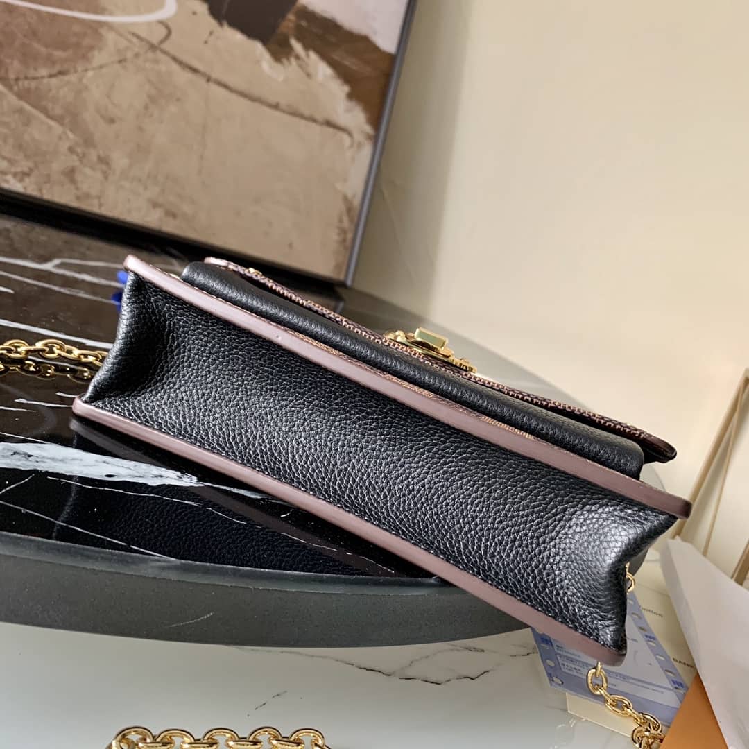 Louis Vuitton Vavin Chain Wallet Replica Bag Black N60221
