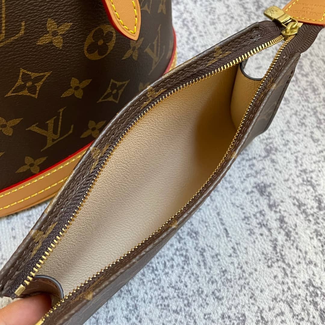 Louis Vuitton Petit PM Monogram Canvas Brown M42238 Replica Bucket Bag