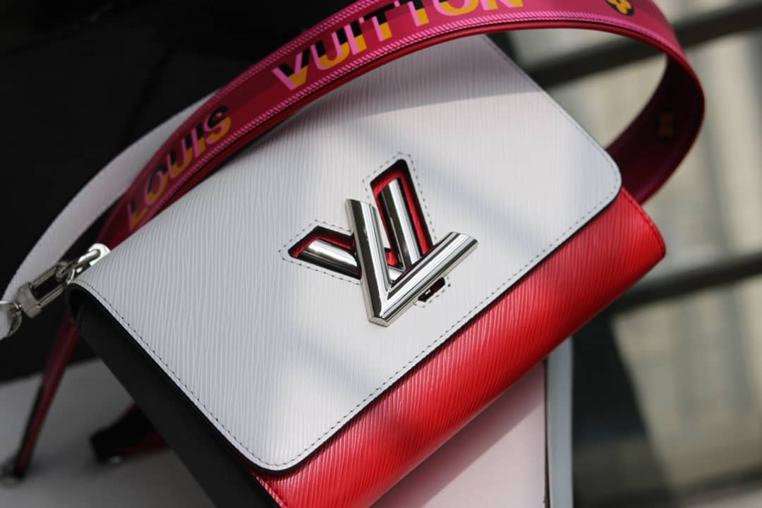 Louis Vuitton Textured Epi Leather Twist Series Bag White